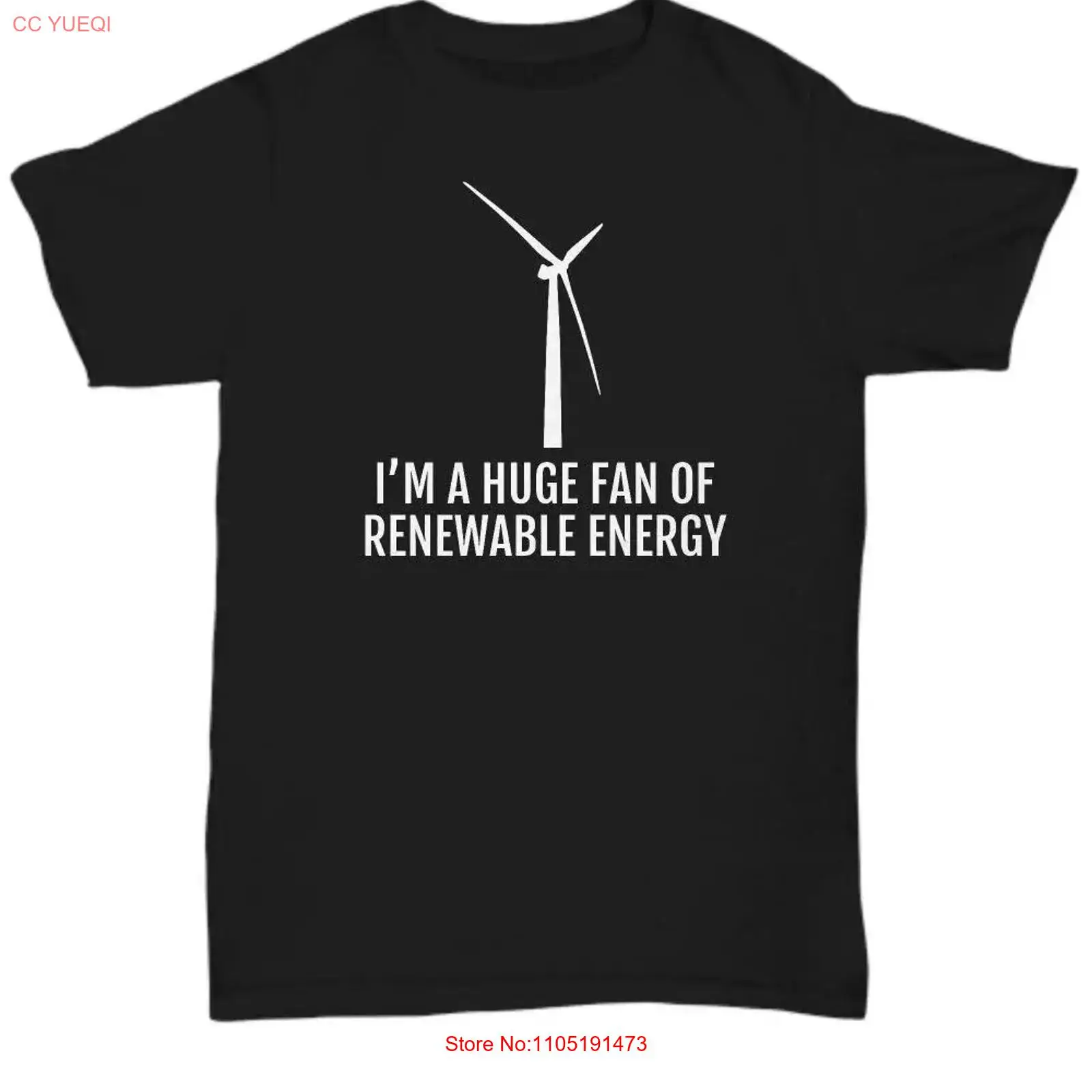 Renewable Energy Global - Windenergie T-shirt Schone klimaatverandering Ecologie Enorme