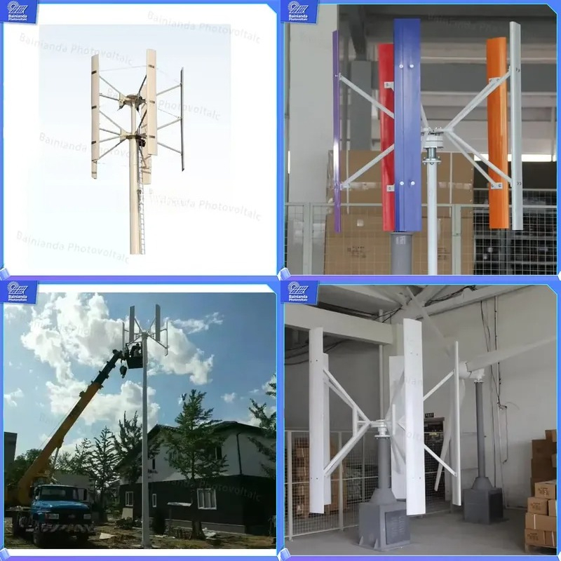 Renewable Energy Wind Solar - 500W 1kW 2kW Verticale As Windturbine