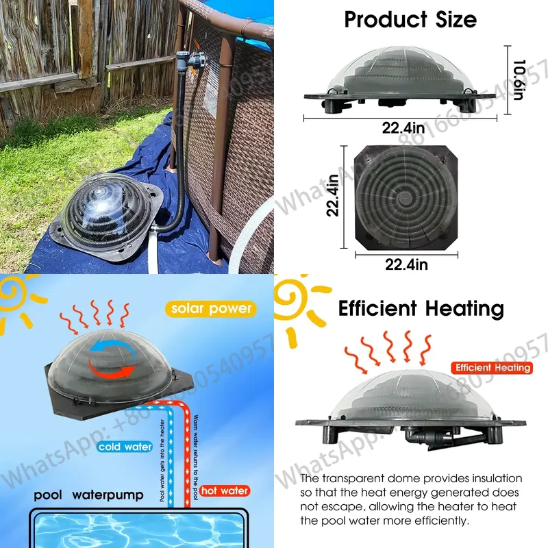 Draagbaar zwembad zonne-verwar - Solar Pump Controller recensie en prijs