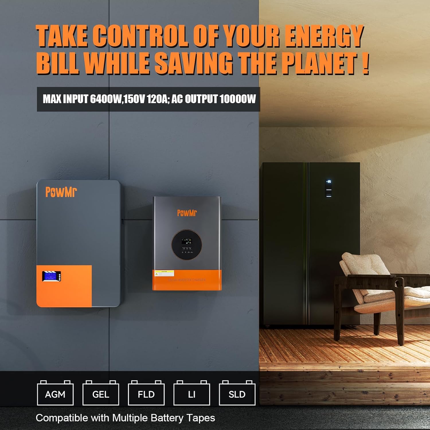 PowMr 10KW 5KW Split-Phase Omv - Solar Pump Controller recensie en prijs